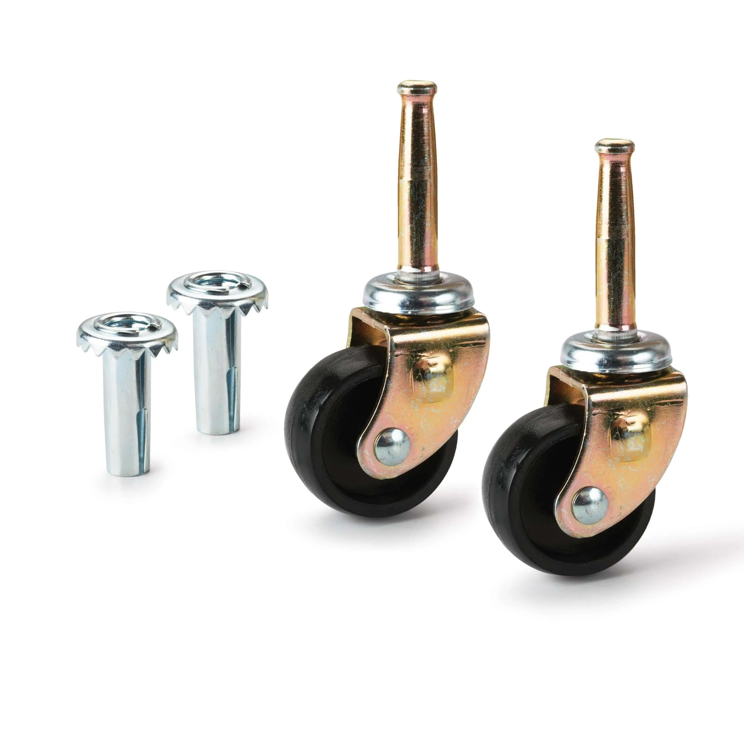1-1/4" Stem Caster with Socket - 2 Pack
