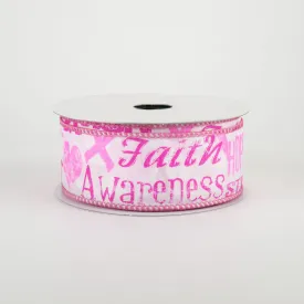 1.5" Breast Cancer Awareness Ribbon (10 Yards)
