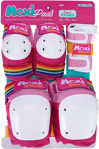 187 6-Pack Pad Set L/XL-Moxi Pink