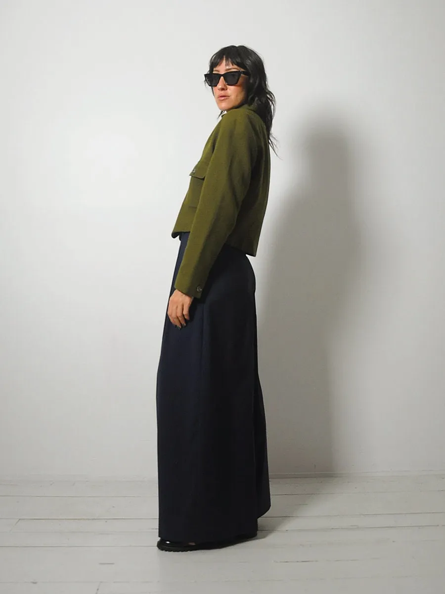 1980's Anne Klein Wool Cashmere Blazer