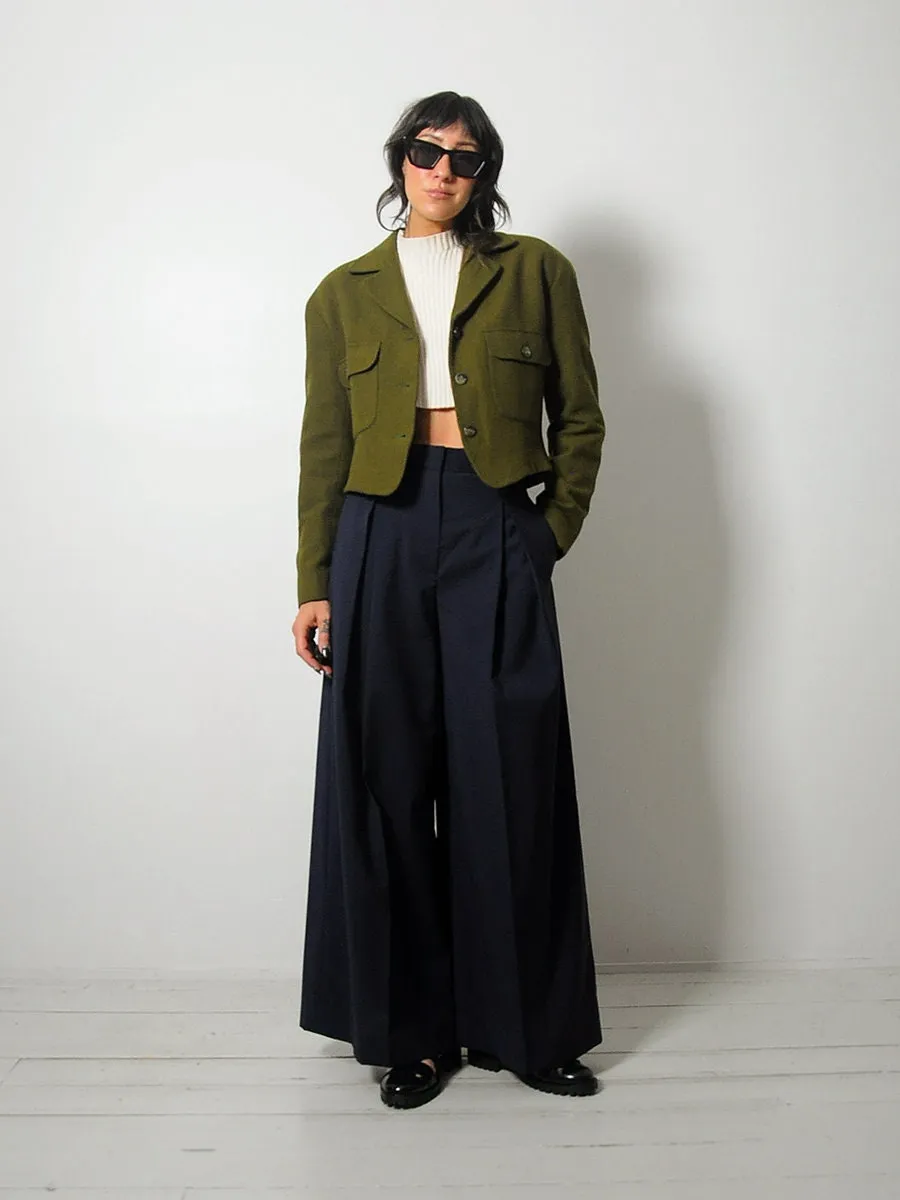 1980's Anne Klein Wool Cashmere Blazer