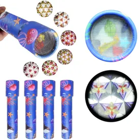4 Pack Classic Kaleidoscope Kids Gift Boys Girls Educational Kaleidoscope Toy