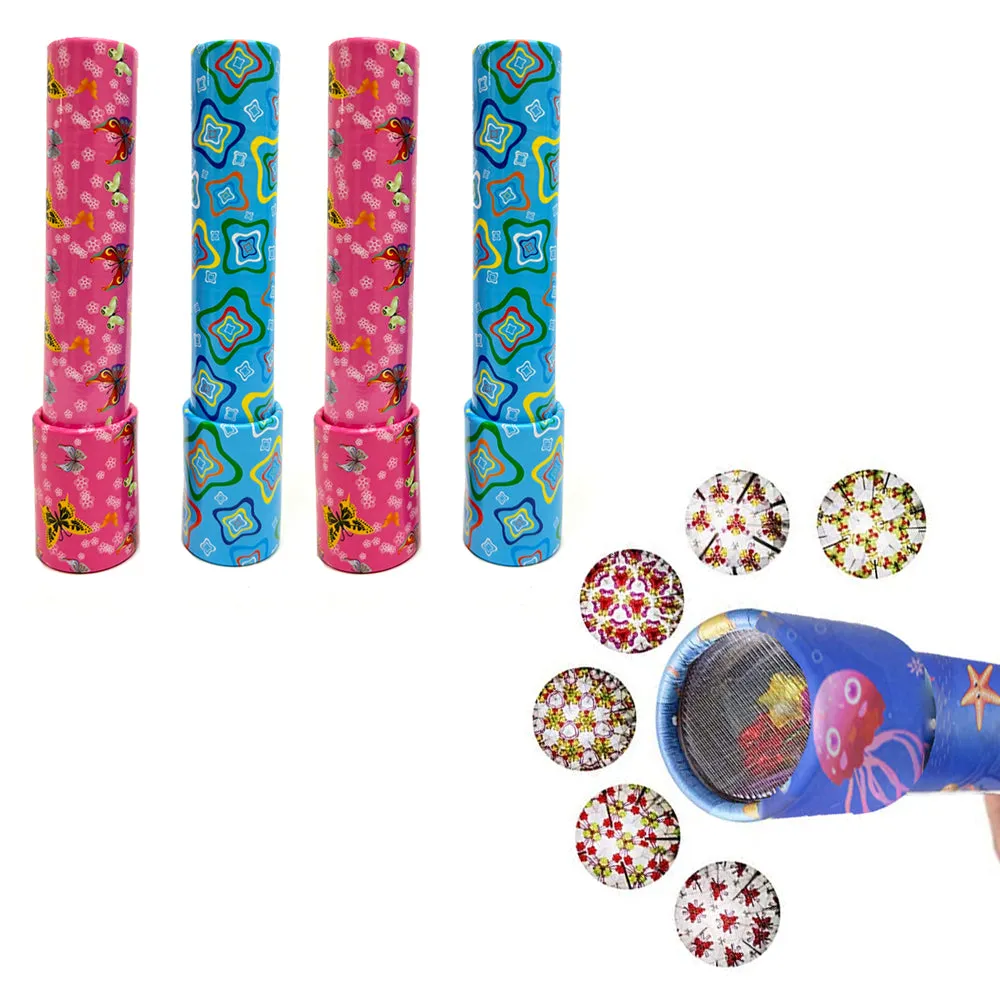 4 Pack Classic Kaleidoscope Kids Gift Boys Girls Educational Kaleidoscope Toy