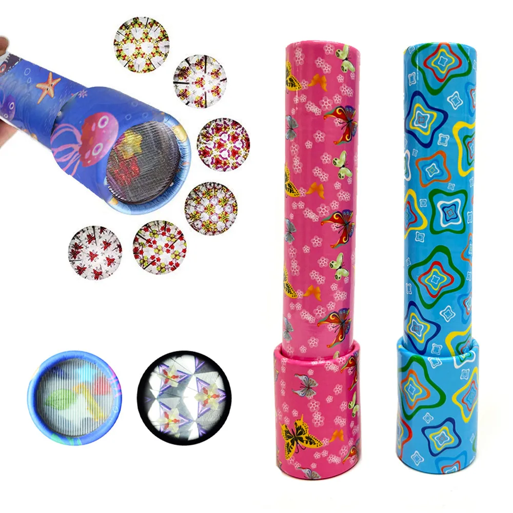 4 Pack Classic Kaleidoscope Kids Gift Boys Girls Educational Kaleidoscope Toy
