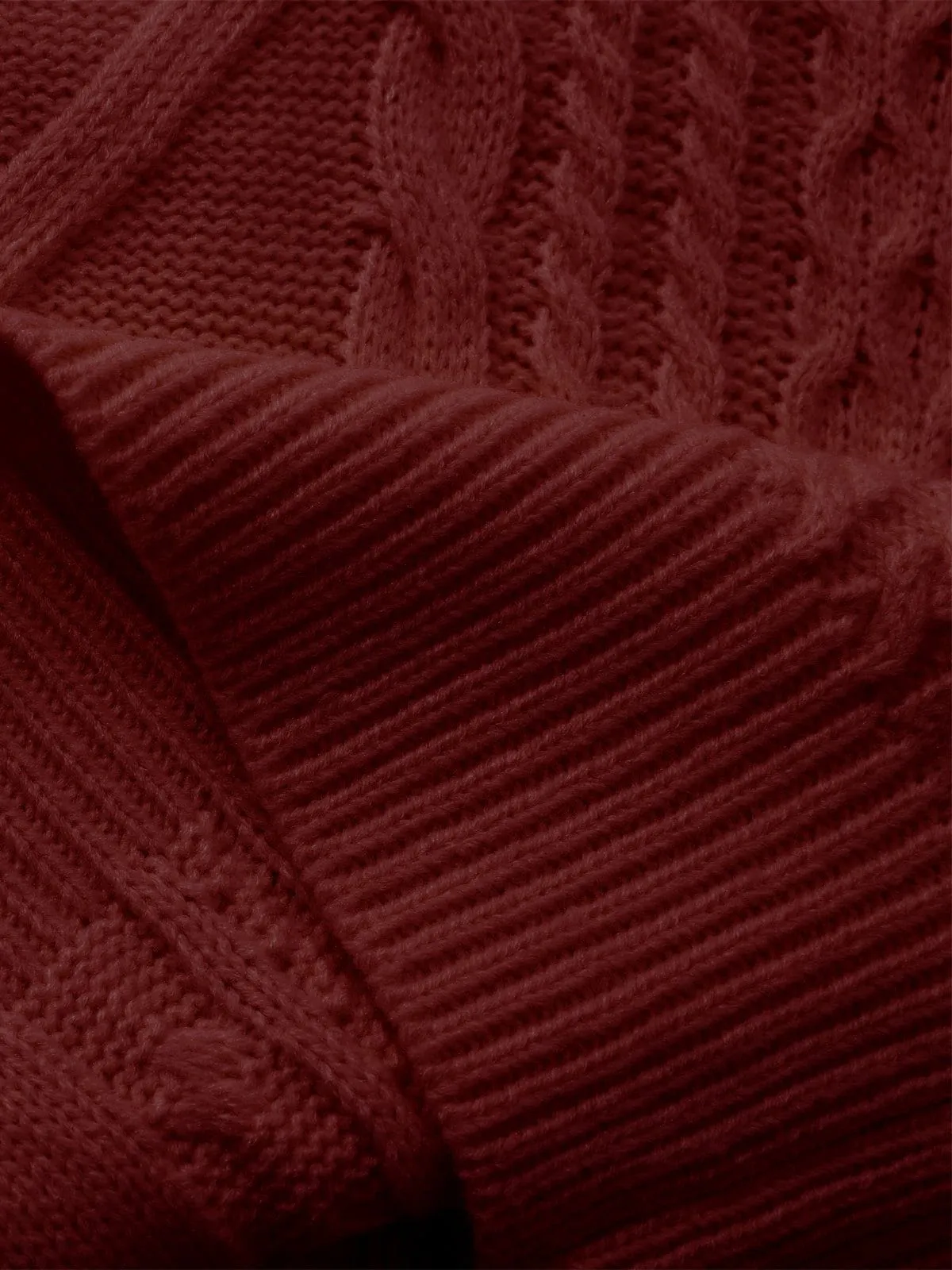Aelfric Eden Retro 90s Burgundy Red Sweater