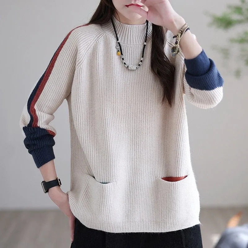 Ainsley Basic High Neck Sweater