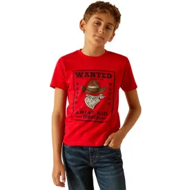 Ariat Boys "Ariat Kid" Red Short Sleeve Graphic T-Shirt 10051429
