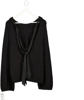 Arket Black Bow Detail Jumper UK M