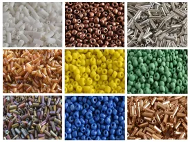 Assorted Round   Pipe Seed Beads Combo 2