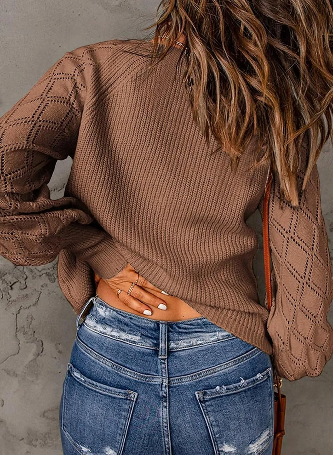 Astylish Women Long Sleeve Open Front Knit Button Down Cardigan Sweaters