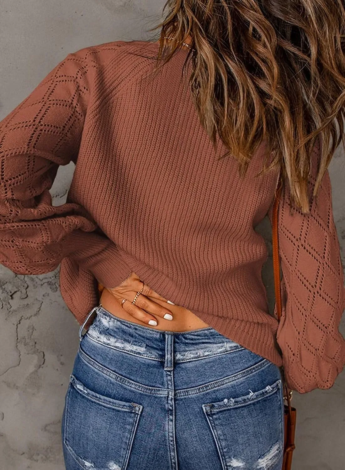 Astylish Women Long Sleeve Open Front Knit Button Down Cardigan Sweaters