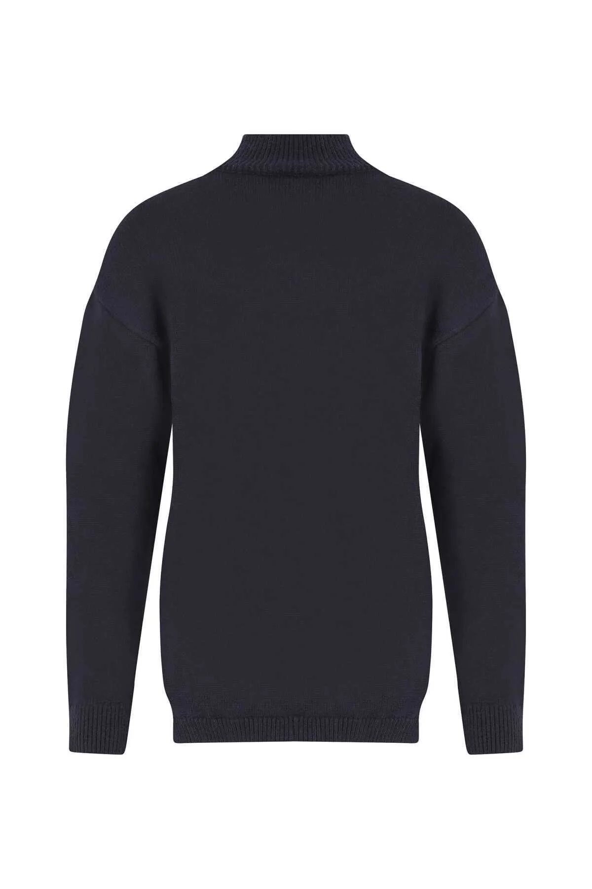 Asymmetric Sweater Navy Blue