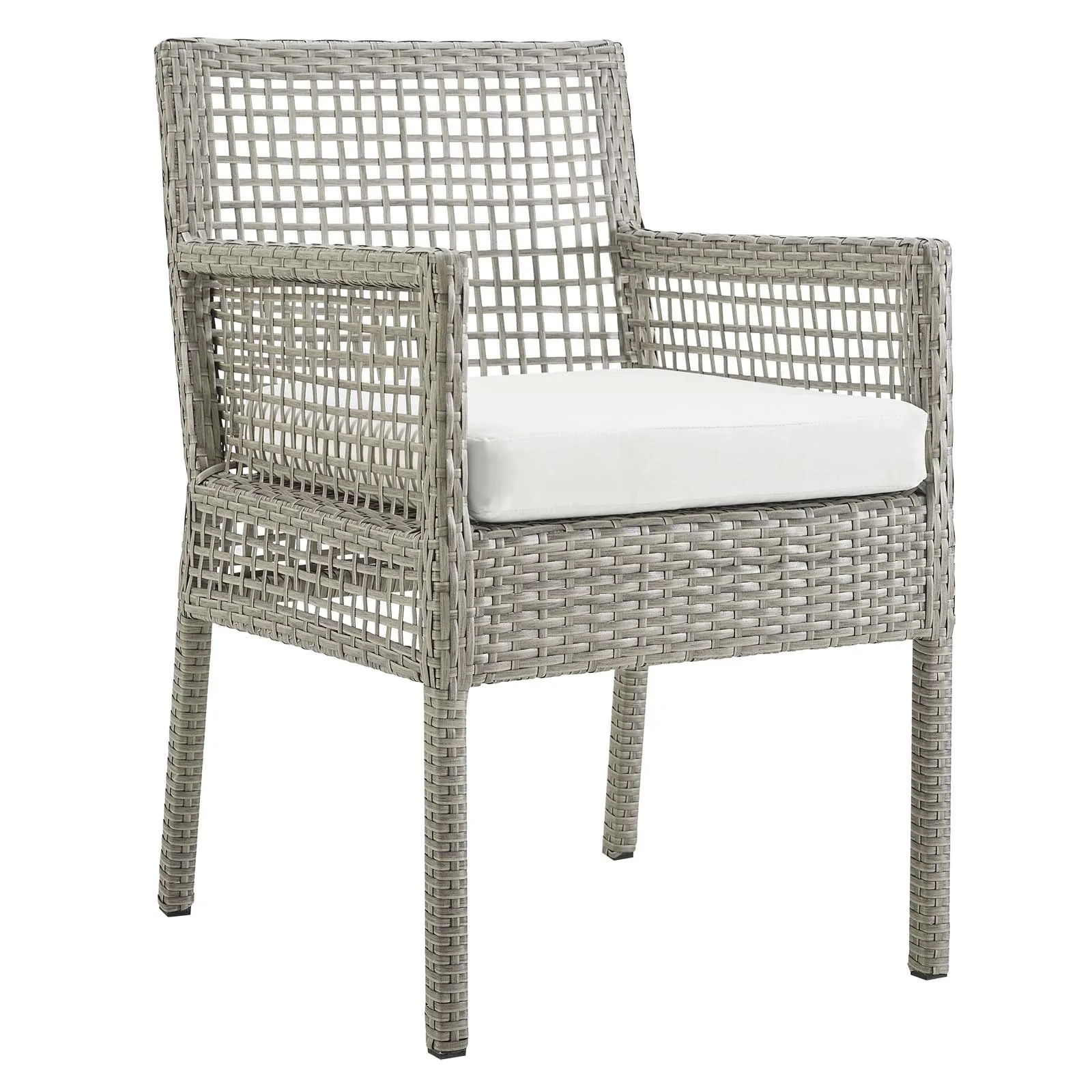 Aura Dining Armchair Outdoor Patio Wicker Rattan Set of 2 by Modway