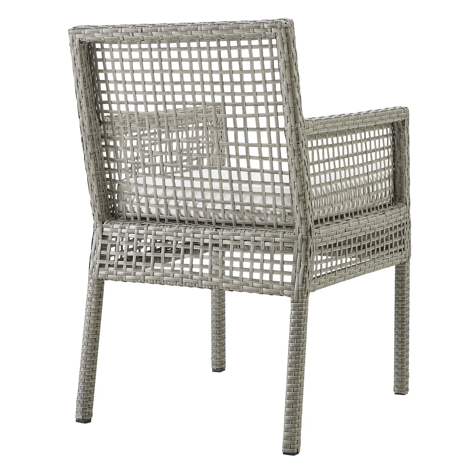 Aura Dining Armchair Outdoor Patio Wicker Rattan Set of 2 by Modway
