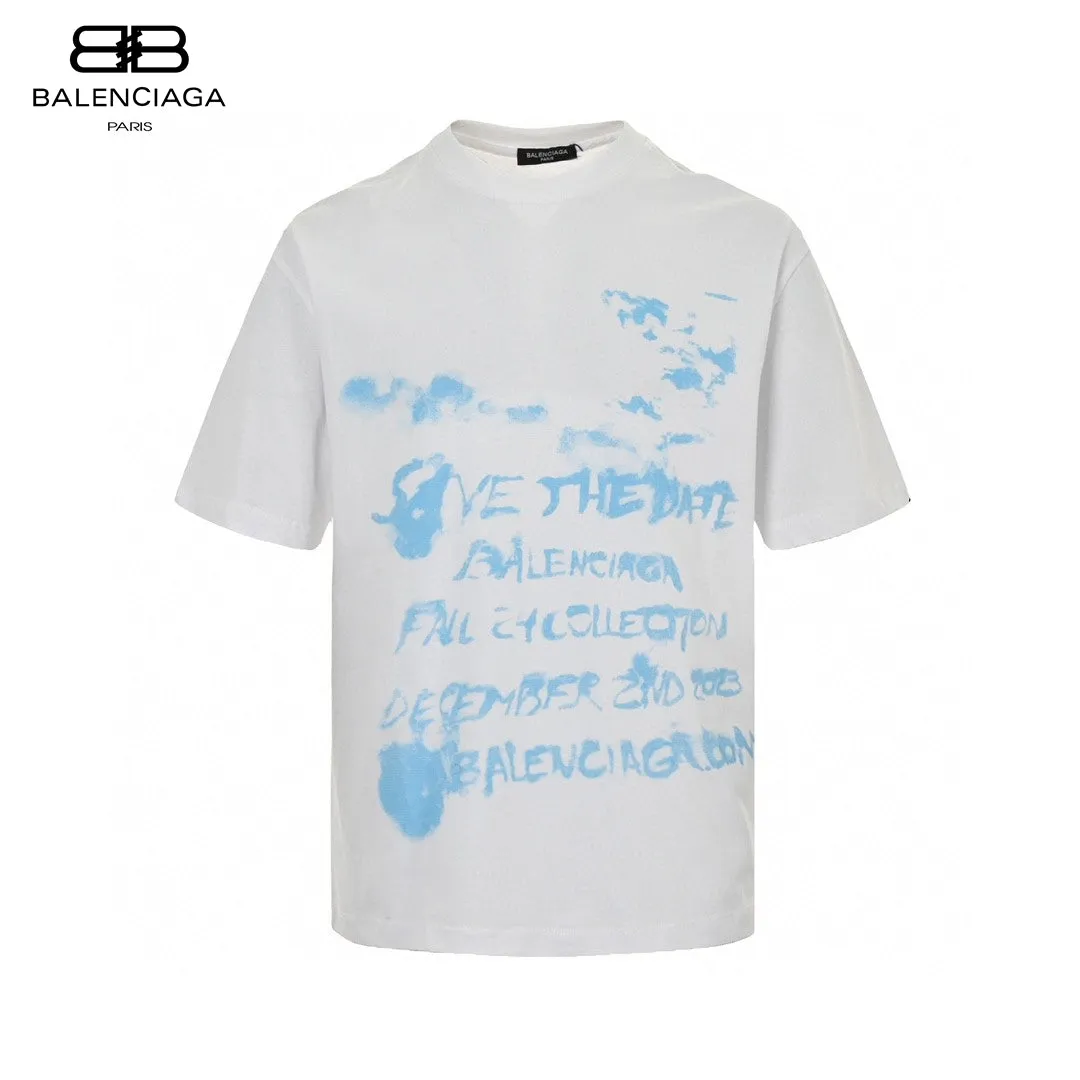 Balenciaga Save the Date White T-Shirt