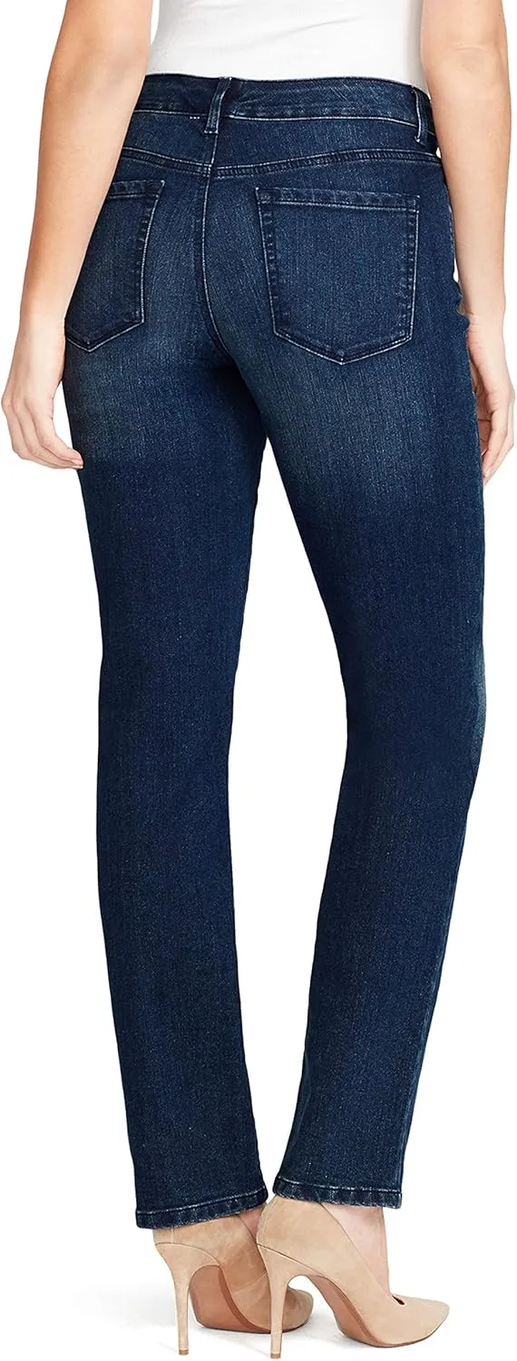 Bandolino Women's Mandie Signature Fit 5 High Rise Jean, Rinse, 6 Petite