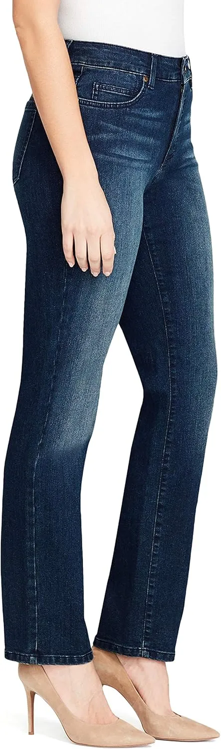 Bandolino Women's Mandie Signature Fit 5 High Rise Jean, Rinse, 6 Petite
