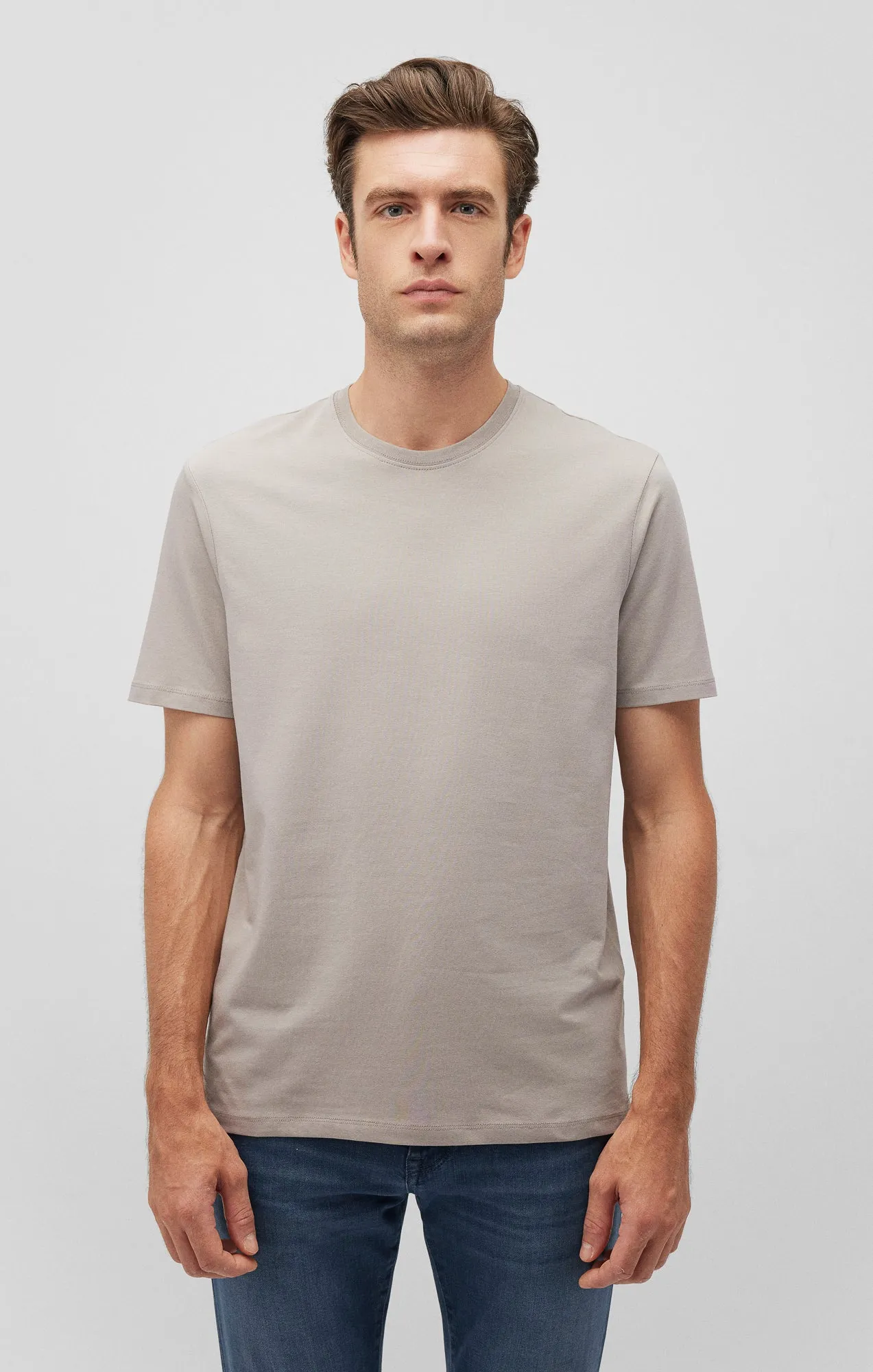 BASIC CREW NECK T-SHIRT IN PALOMA