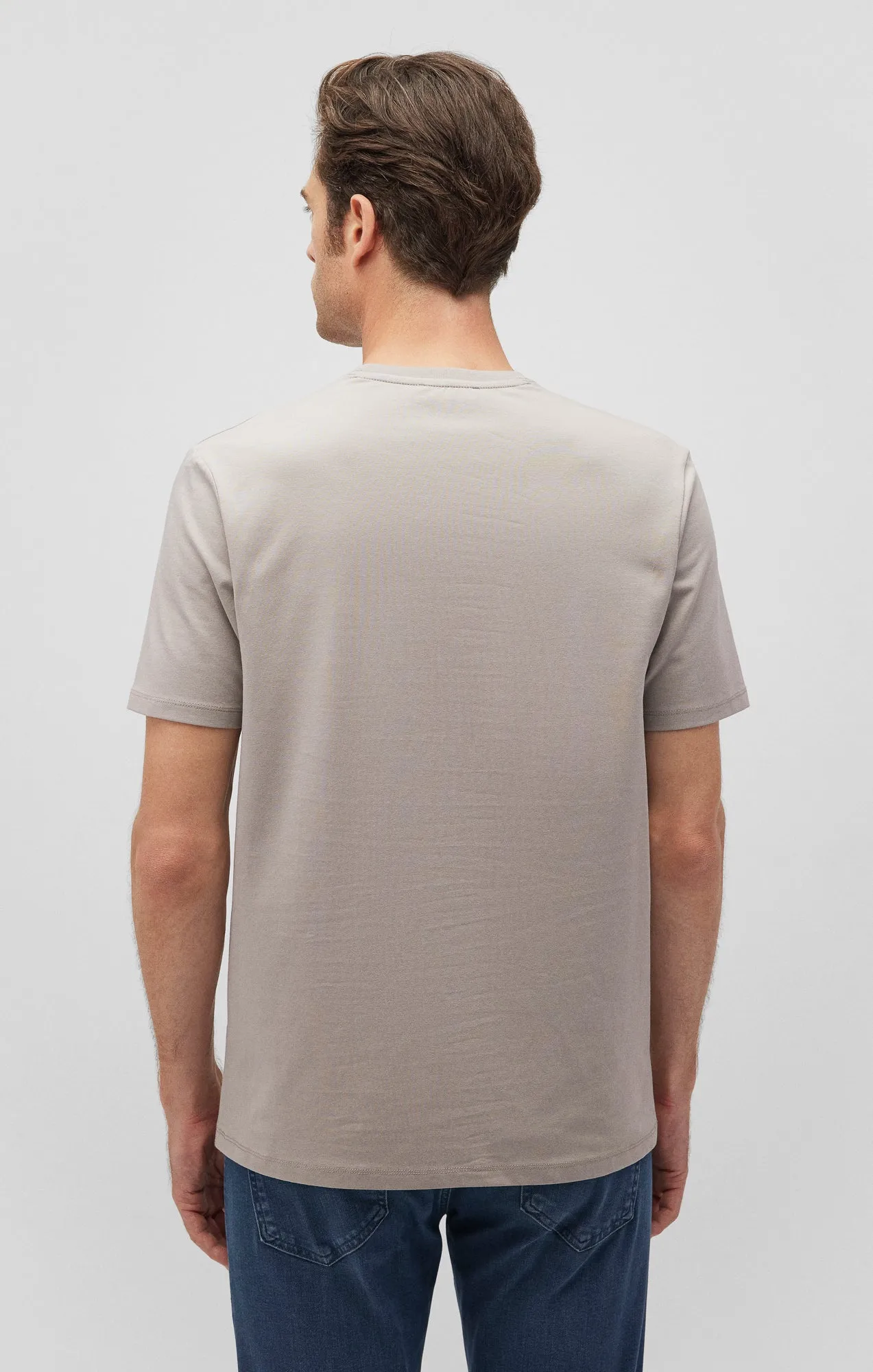 BASIC CREW NECK T-SHIRT IN PALOMA