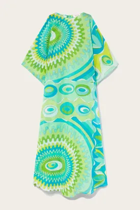 Bersaglio-Print Cotton Kaftan