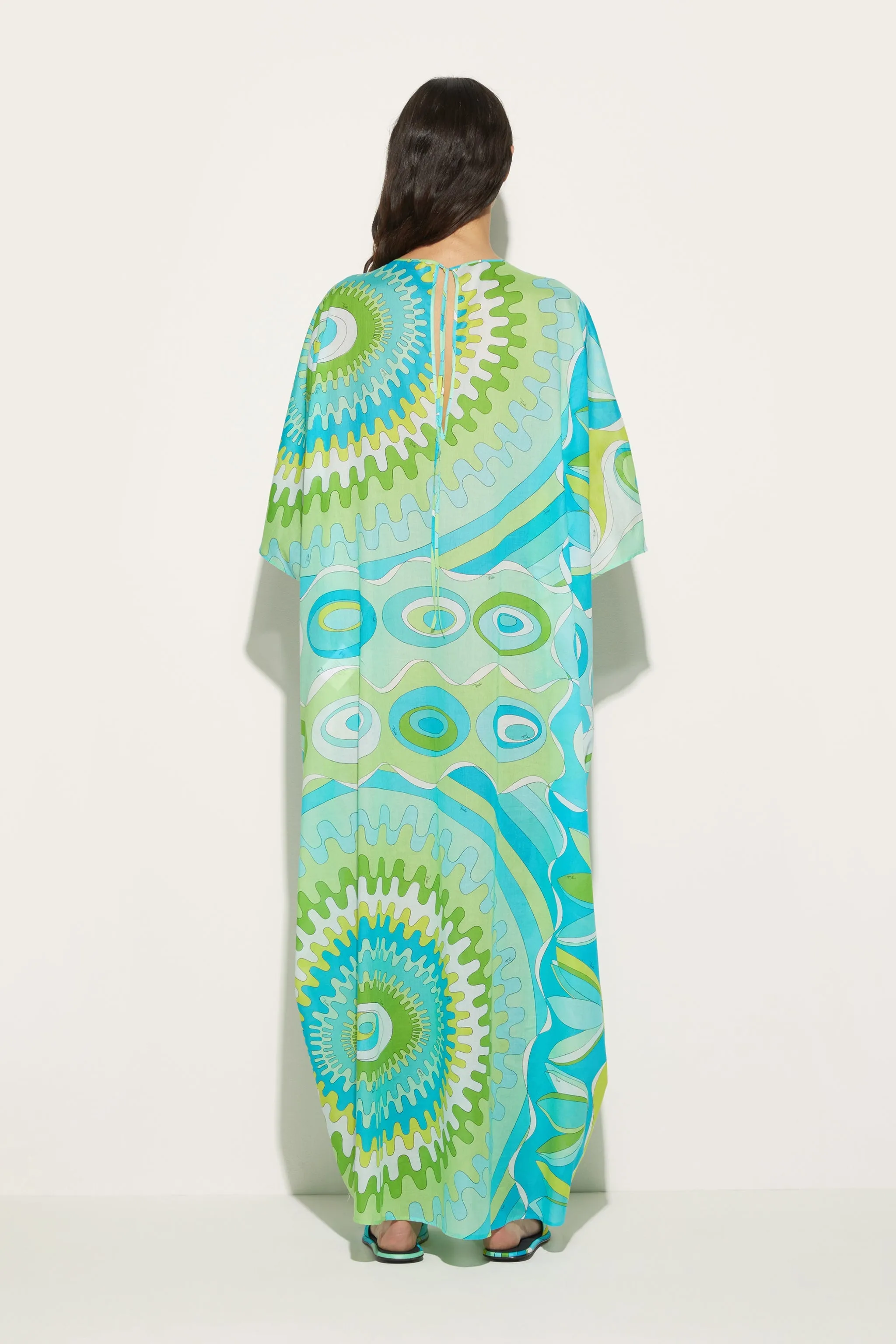Bersaglio-Print Cotton Kaftan