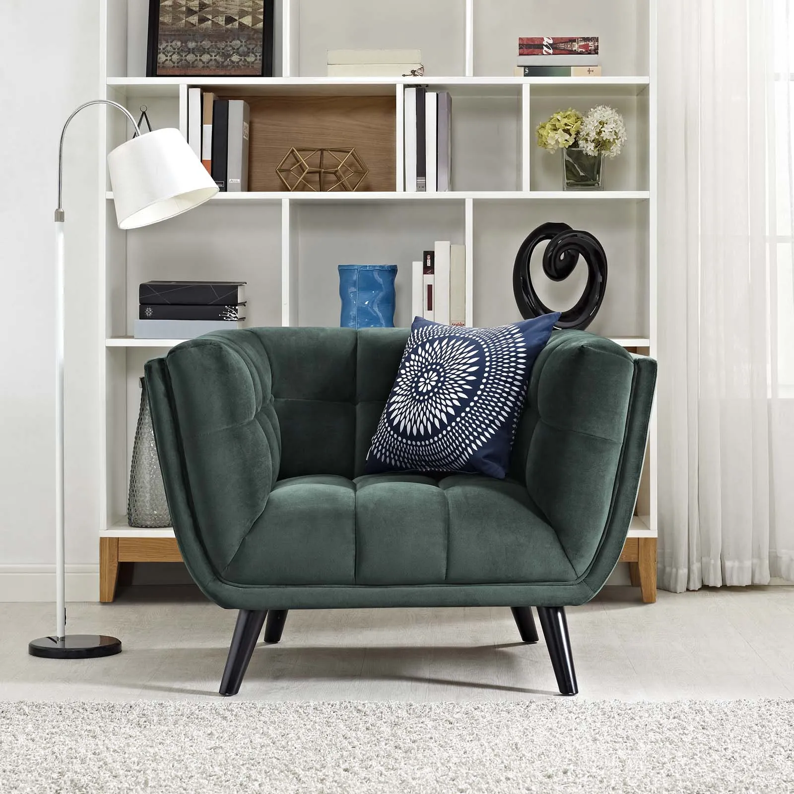 Bestow Performance Velvet Armchair by Modway