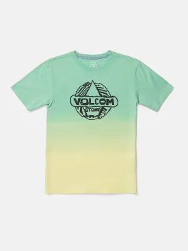 Big Boys Wobbled Short Sleeve Tee - Dusty Aqua