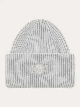 Big rib beanie - Grey Melange