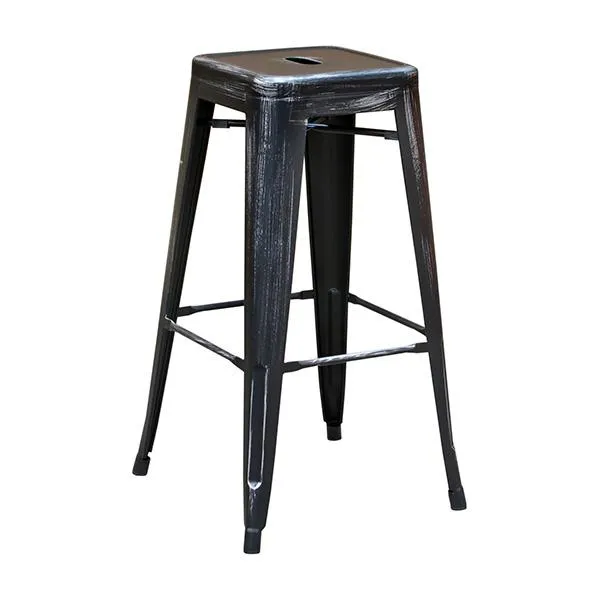 Black Weathered Finish Tolix Bar Stool