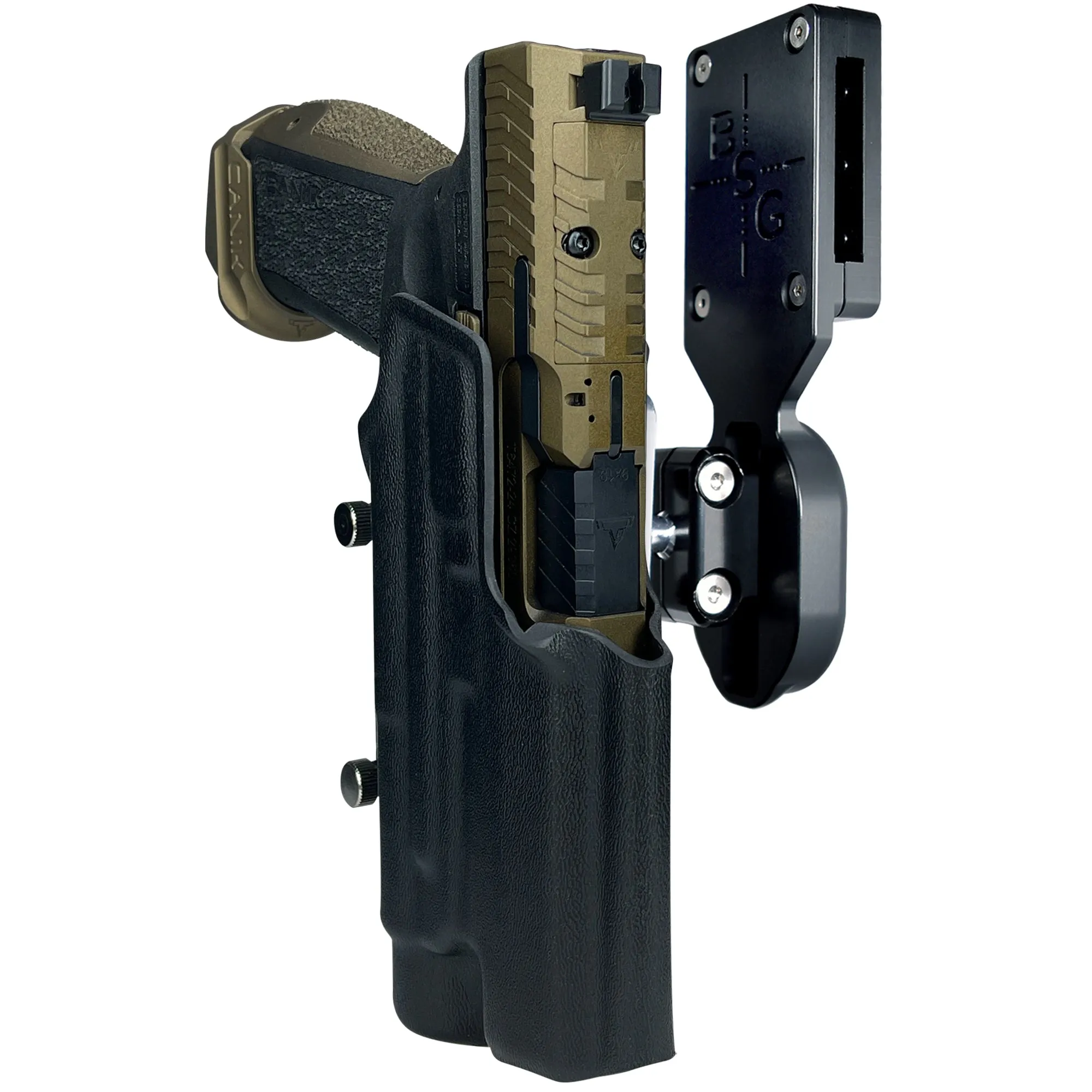 Canik TTI Combat w/ Streamlight TLR-1 HL Pro Ball Joint Competition Holster