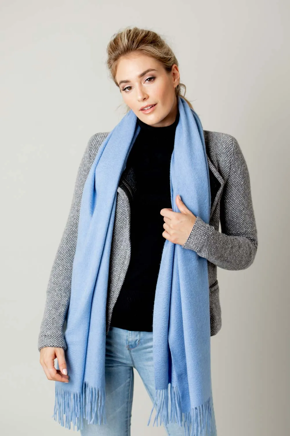 Cashmere Stole - Azure