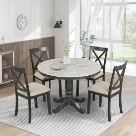 Chairs Set Kitchen Room Solid