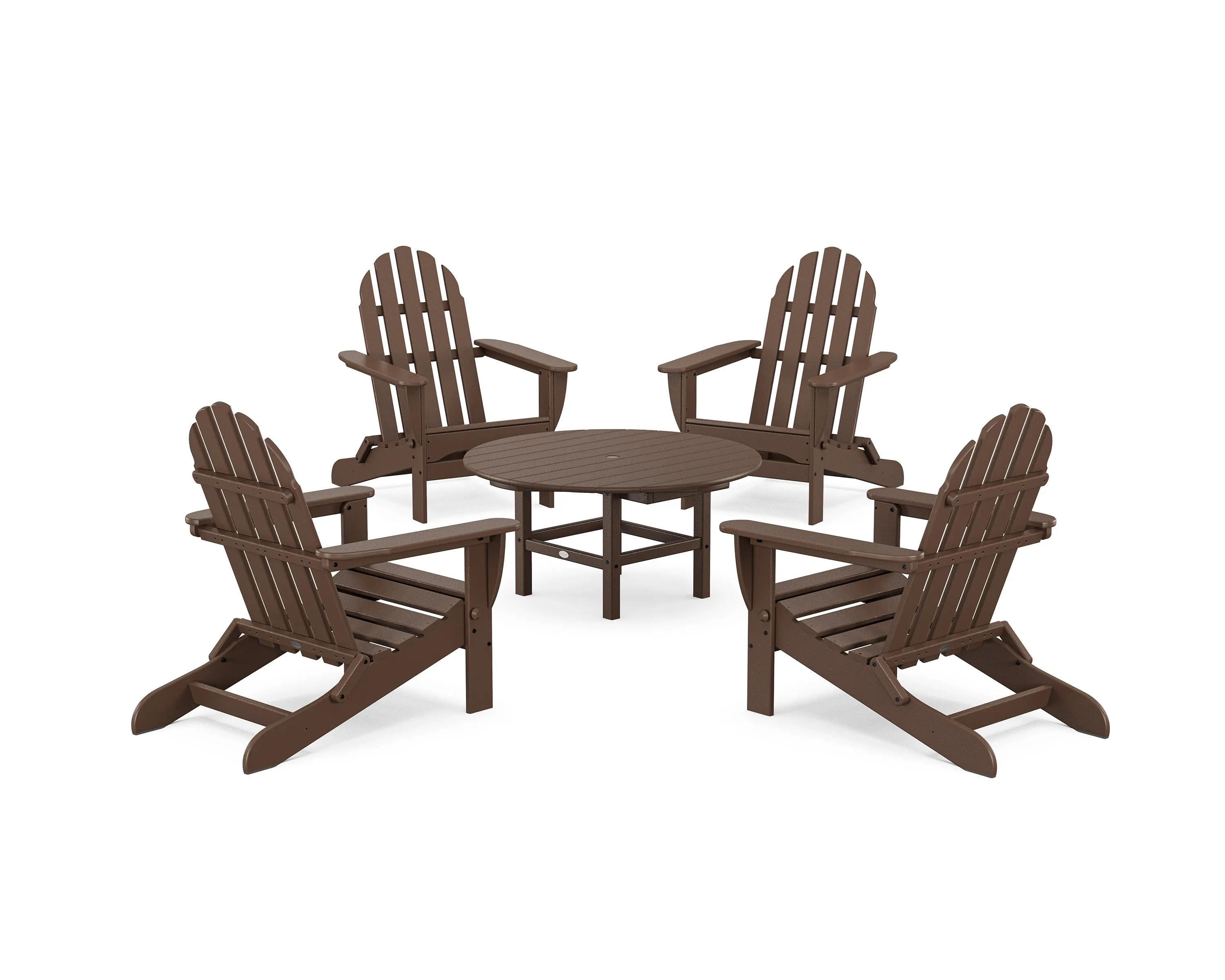 Classic Folding Adirondack 5-Piece Conversation Group