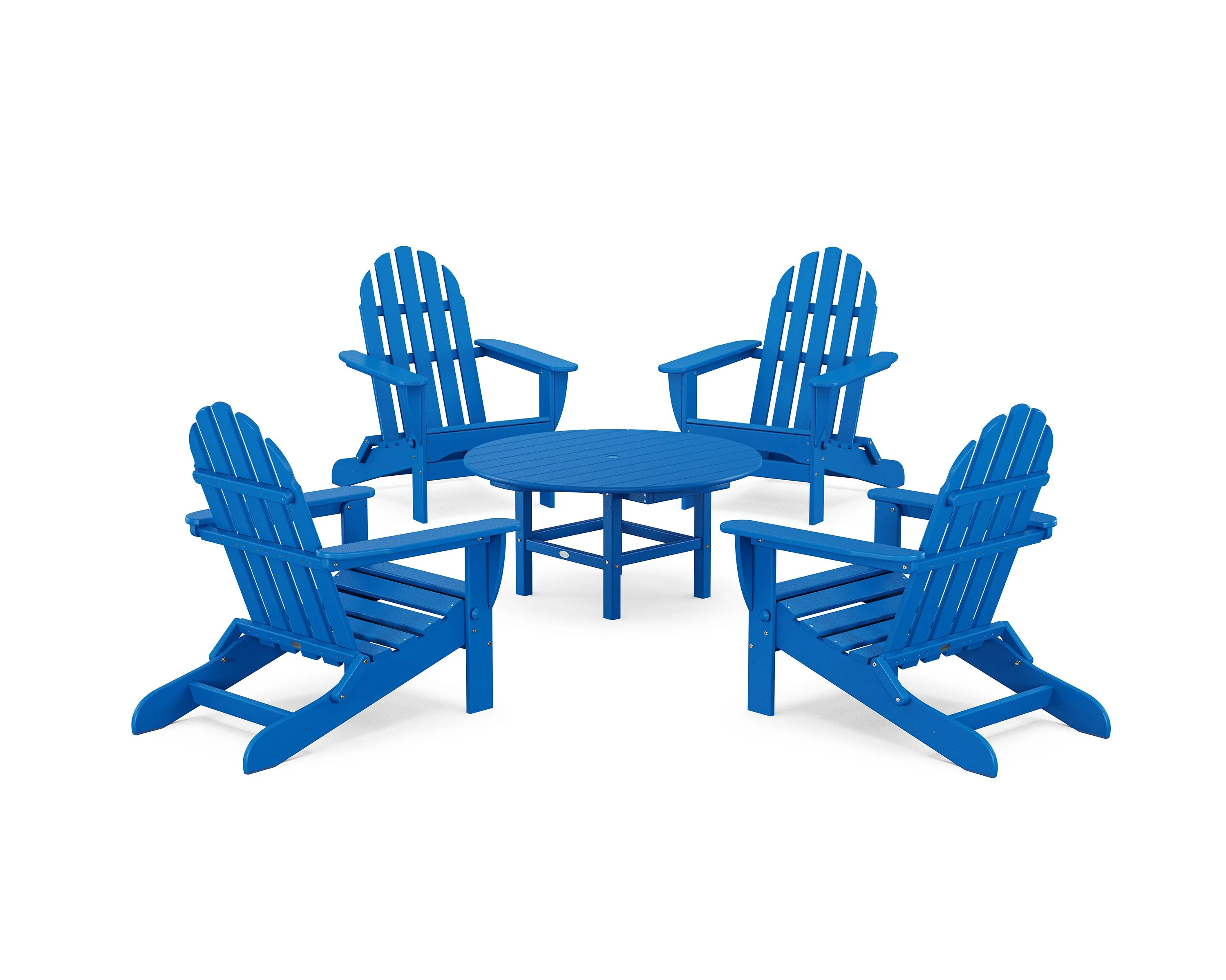 Classic Folding Adirondack 5-Piece Conversation Group