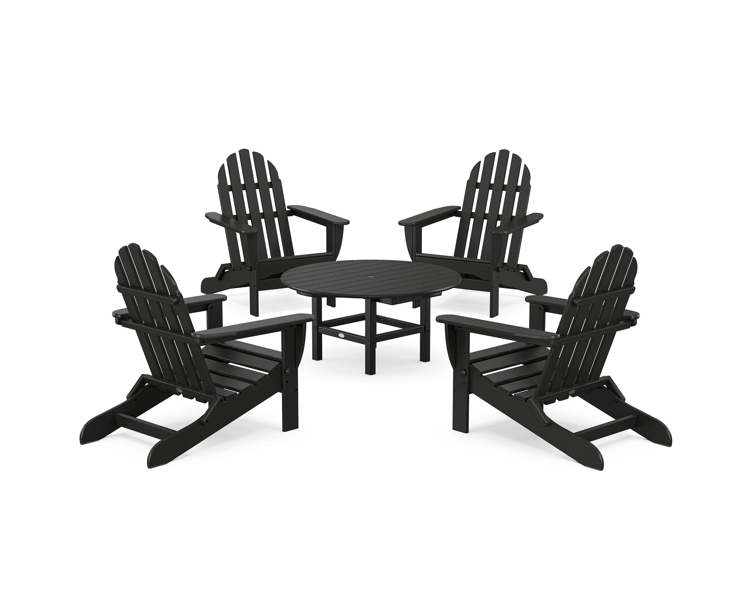 Classic Folding Adirondack 5-Piece Conversation Group