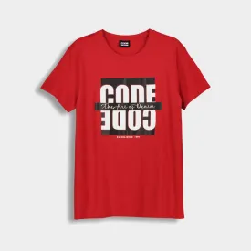 Code Mens Mirror Graphic Tee Red _ 180692 _ Red