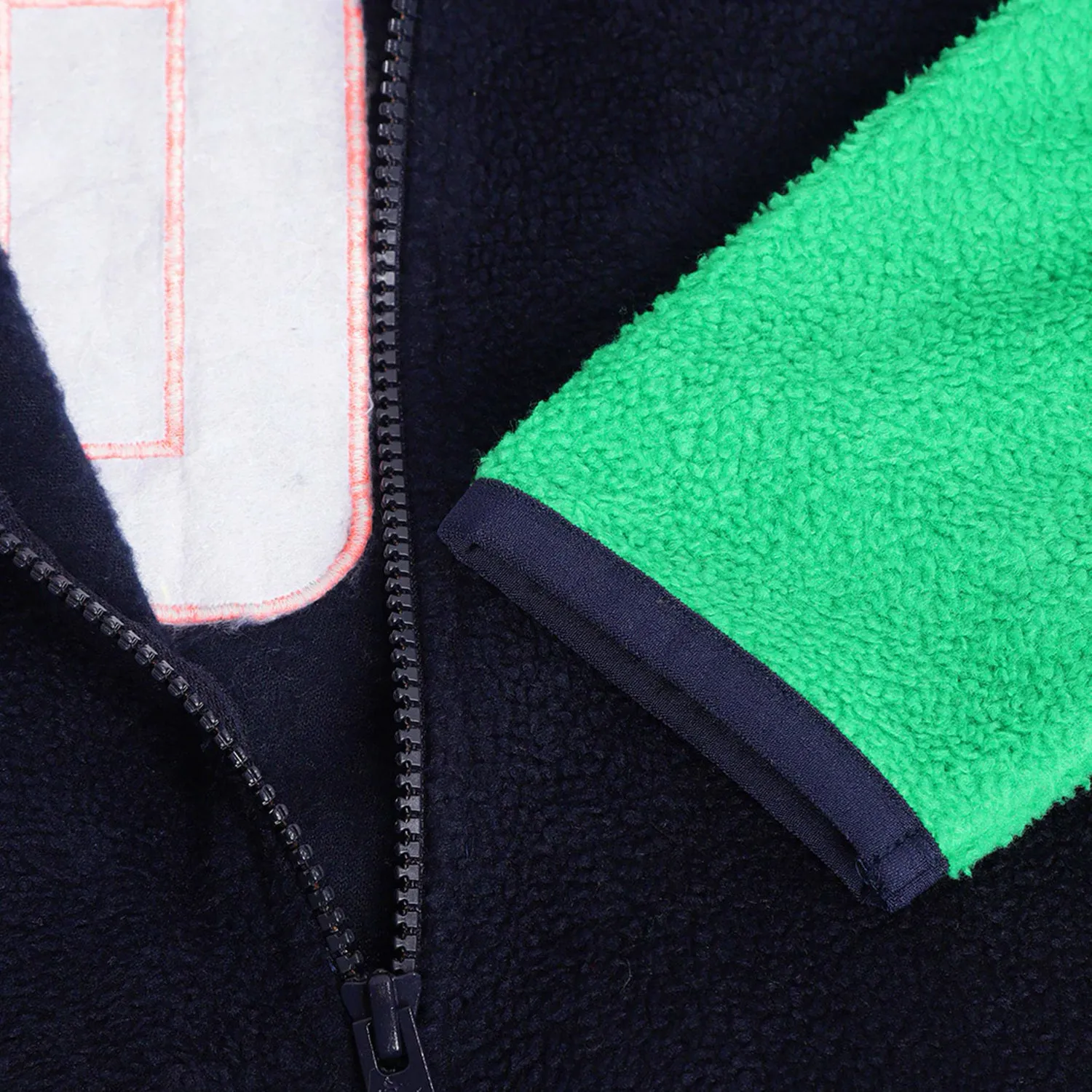 Colorblock Zipper High Neck Sweatshirt