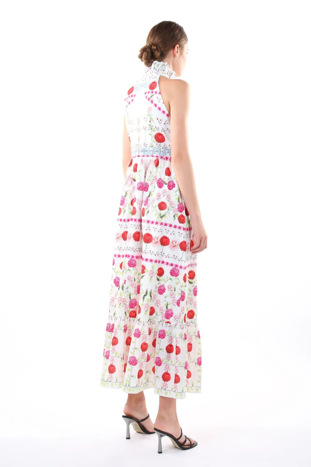 Couture White Floral Maxi Dress