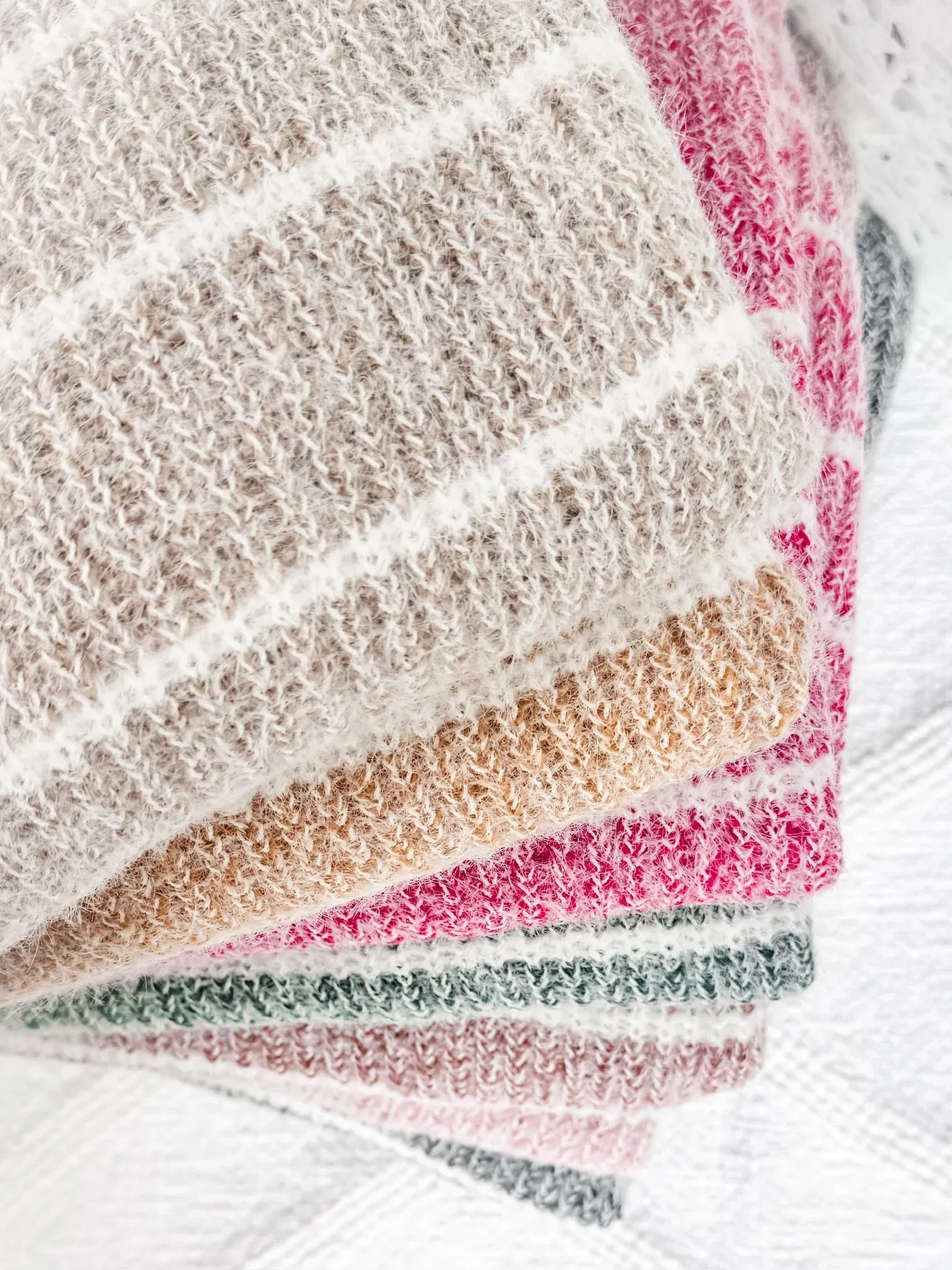 Cozy Striped Sweater - Rust by Michelle Mae