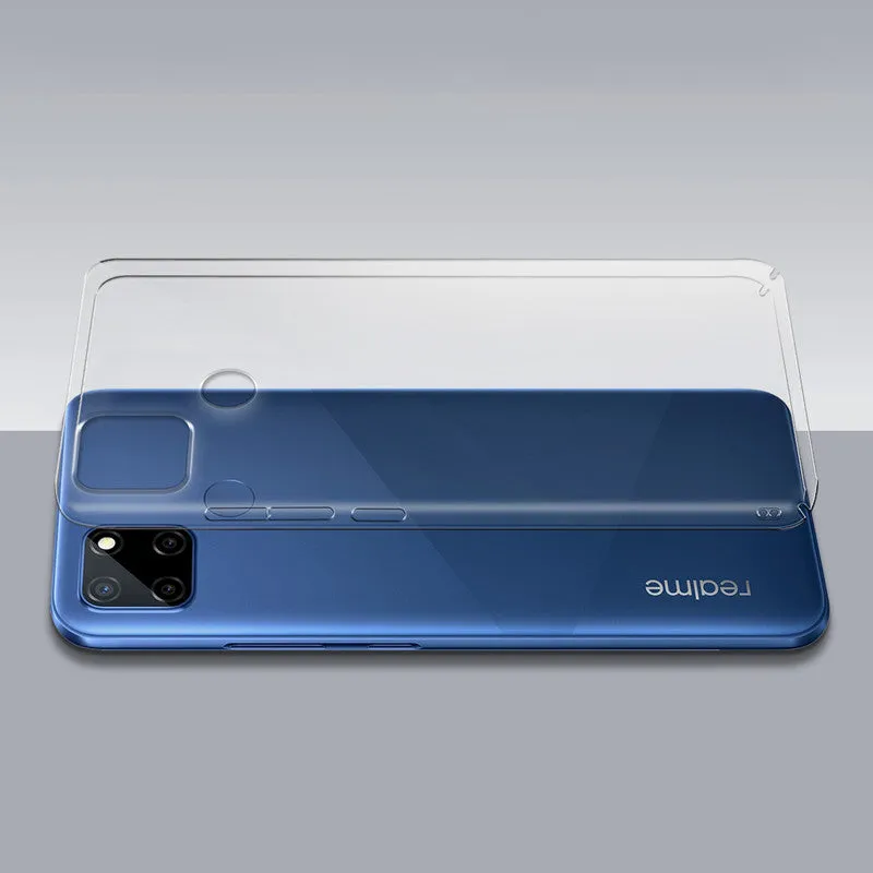 Crystal Clear Hard Back Anti-Yellowing Phone Case For Realme C25Y