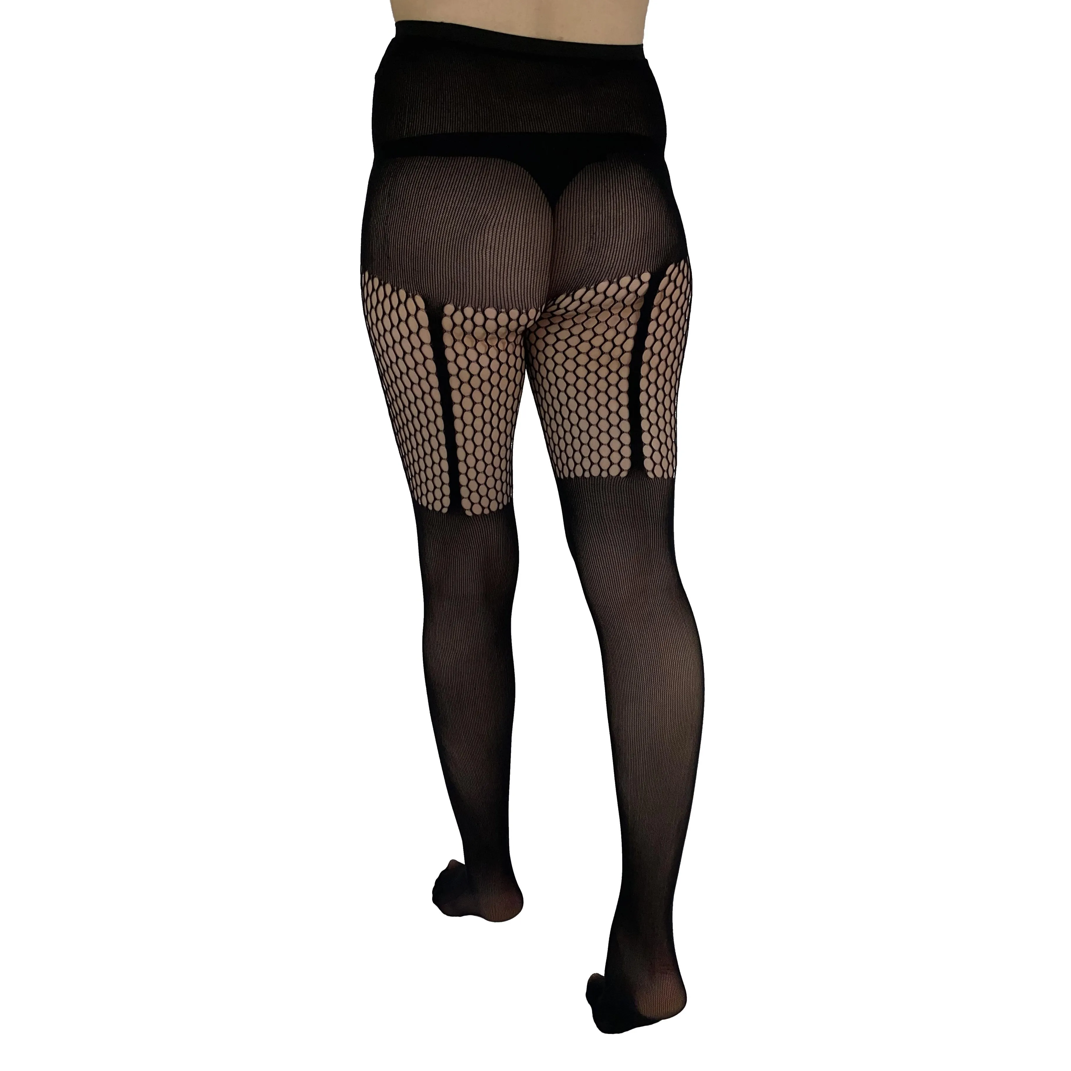 Diamonds and Stripes Sheer Plus Size Tights