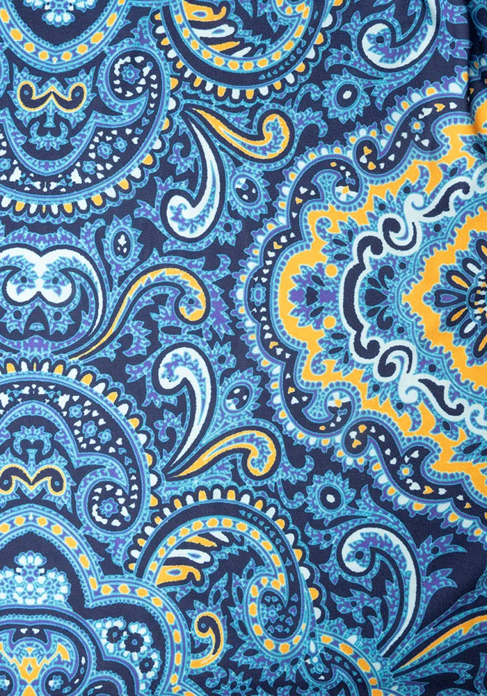Dixie Paisley Tile Print Midaxi Dress