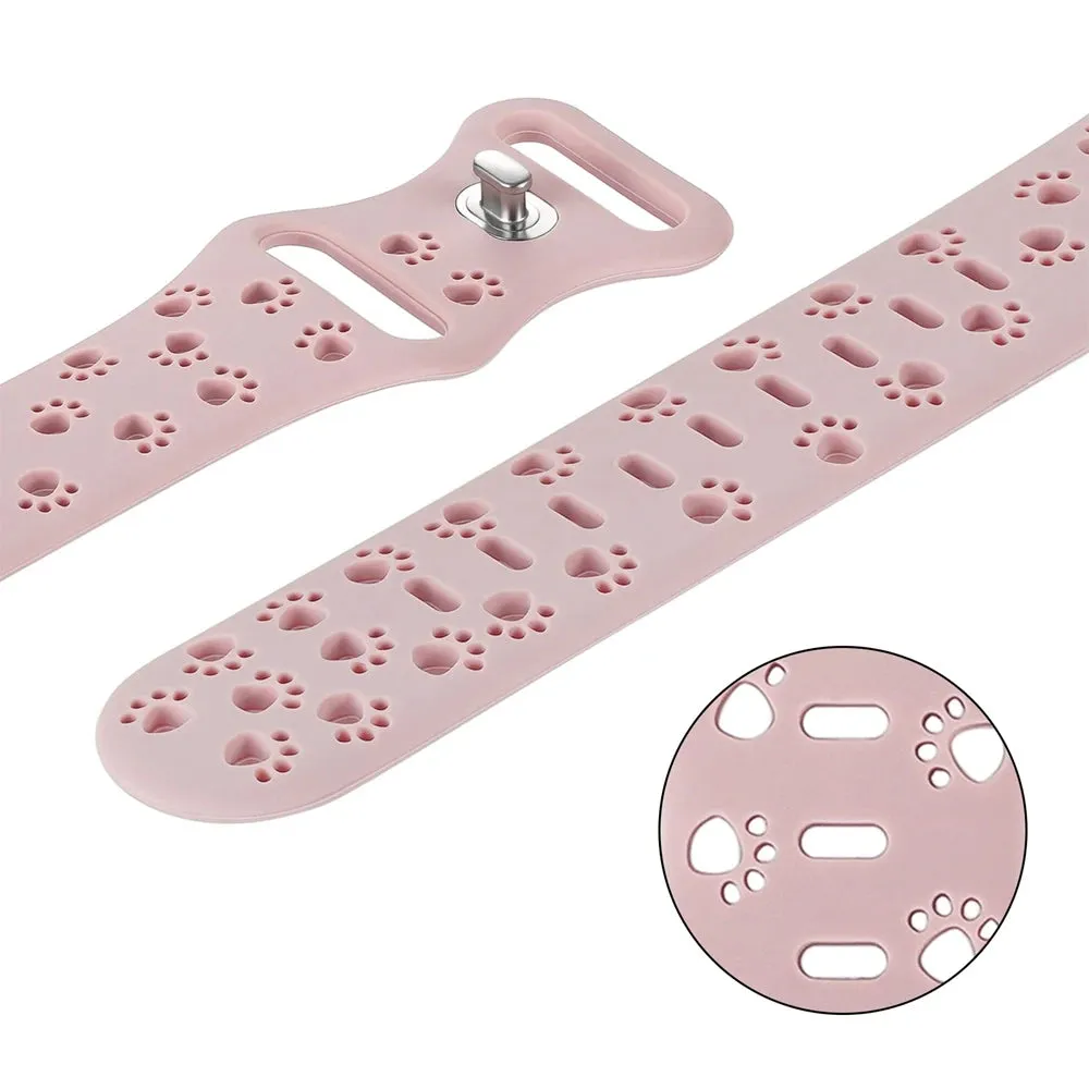 Dog Paw Print Silicone Strap for Apple Watch