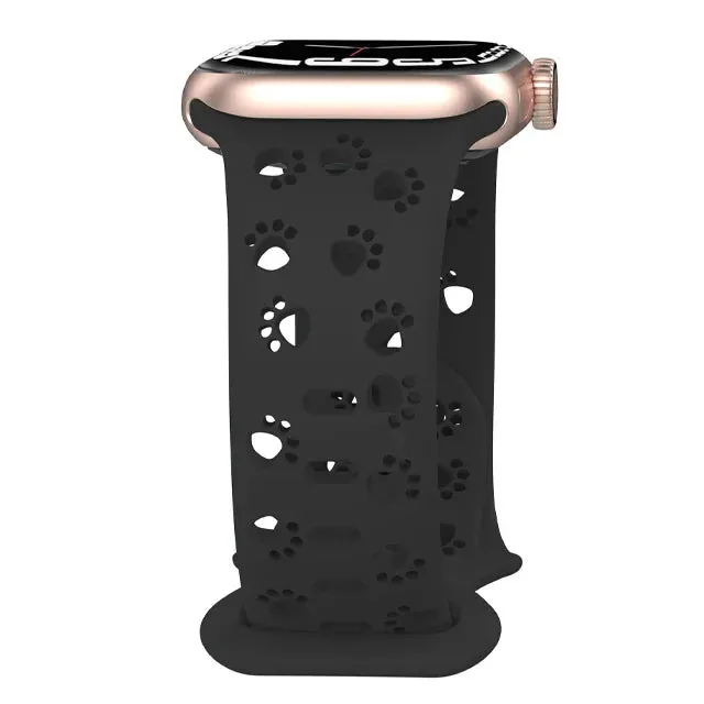 Dog Paw Print Silicone Strap for Apple Watch