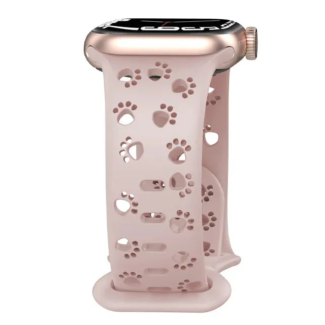 Dog Paw Print Silicone Strap for Apple Watch
