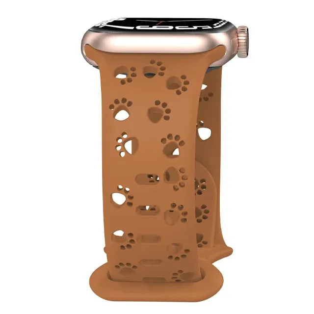 Dog Paw Print Silicone Strap for Apple Watch