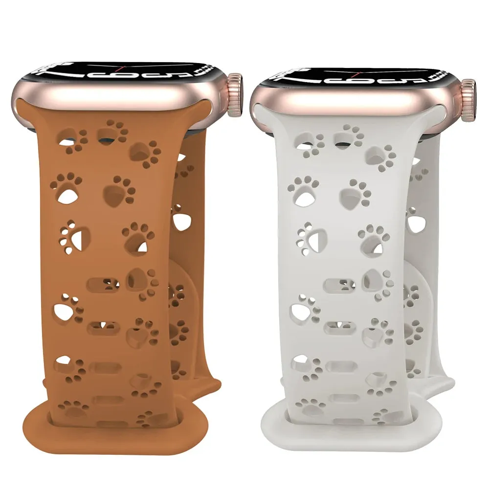 Dog Paw Print Silicone Strap for Apple Watch