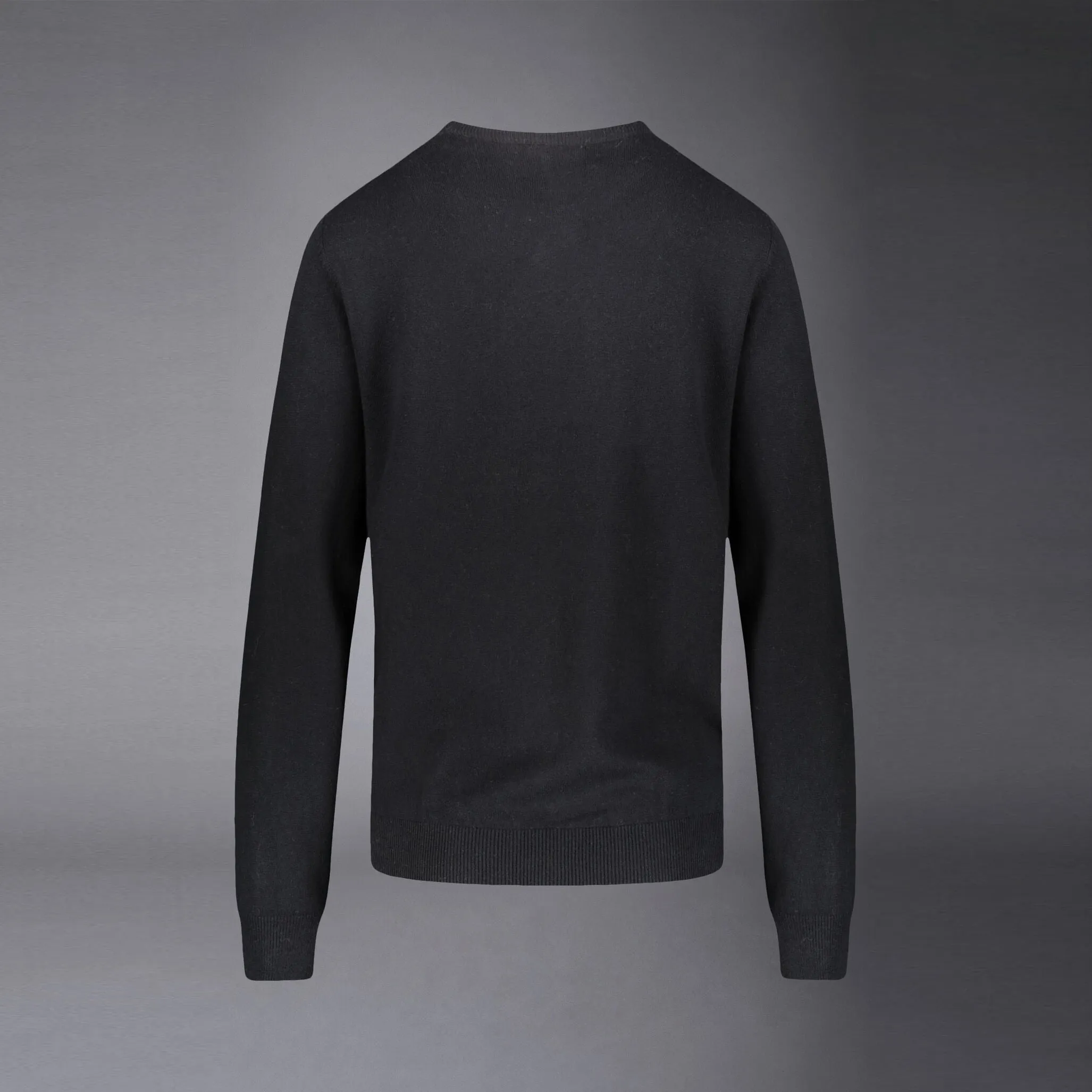 Doppelganger - Men 'Black' Lambswool Blend Crew Neck Sweater D302