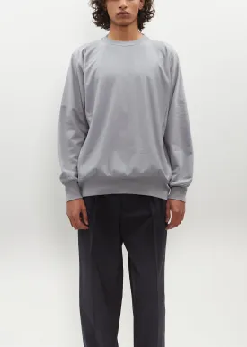 Elastic High Gauge Sweat P/O — Blue Gray