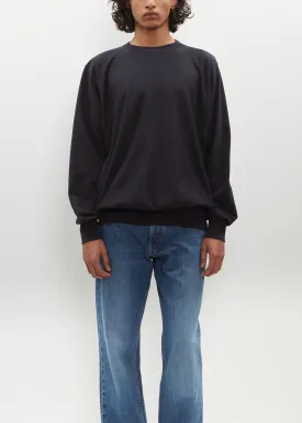 Elastic High Gauge Sweat P/O — Ink Black